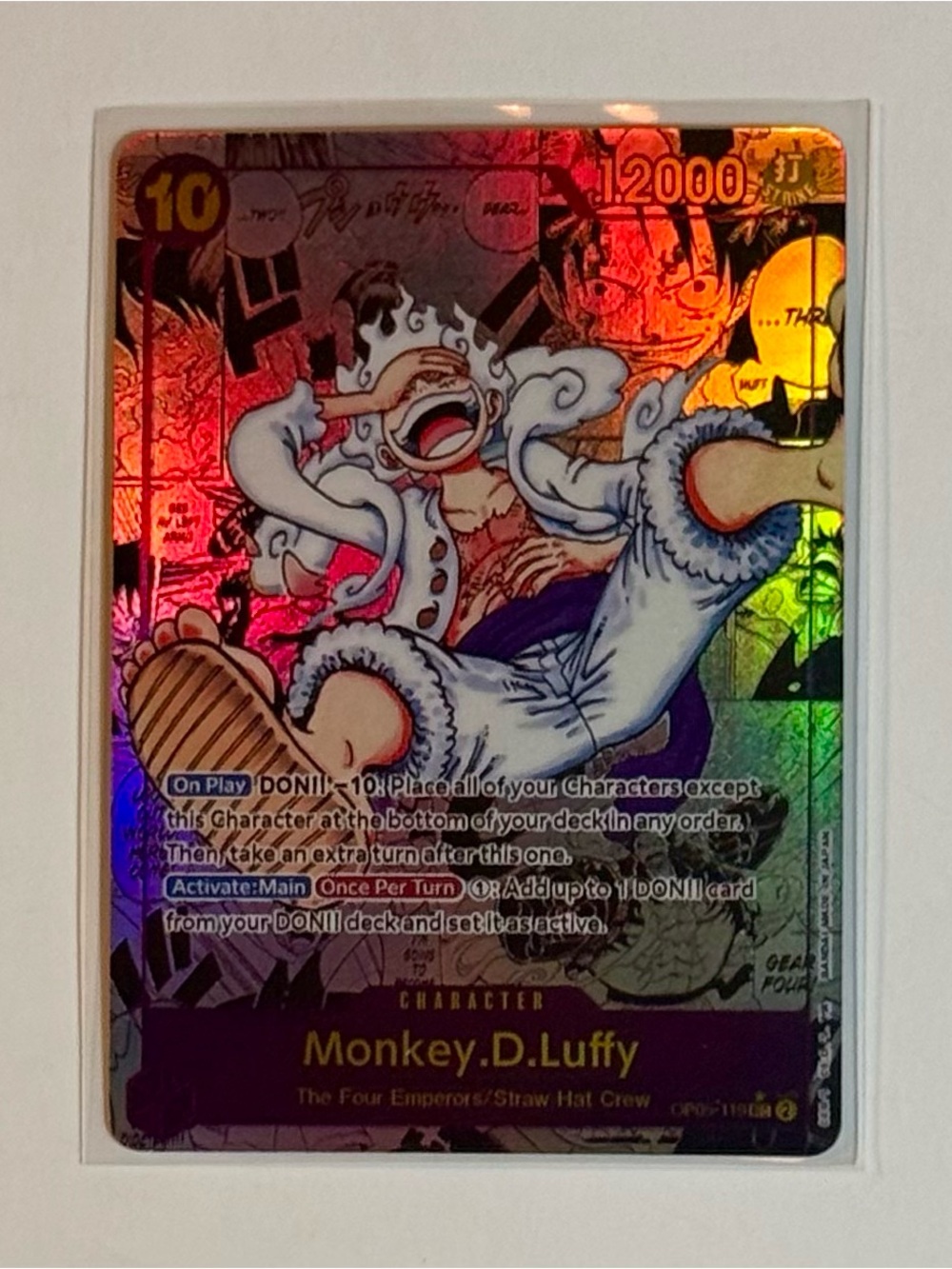 2023One Piece OP05119 Awakening of The New Era MonkeyD.Luffy Fan Art Custom Card